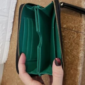 Fossil Black Zip around wallet